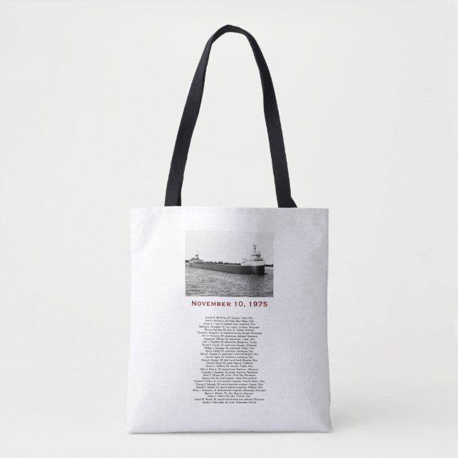 Bolso De Tela The Edmund Fitzgerald (Anverso)