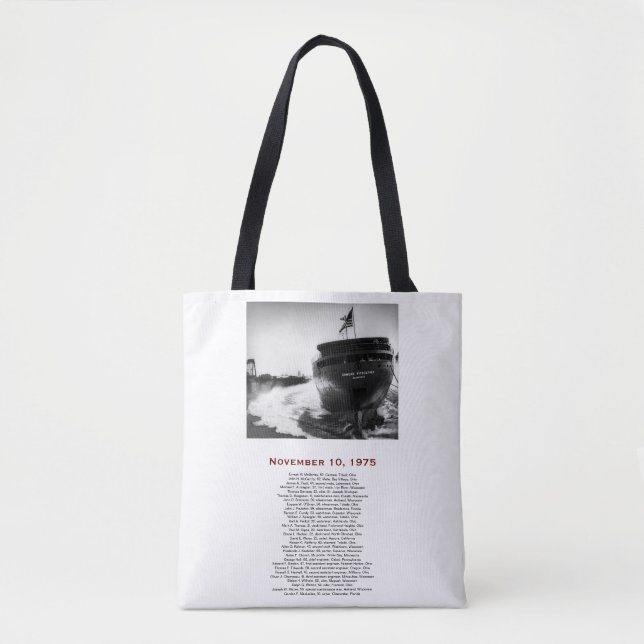 Bolso De Tela The Edmund Fitzgerald (Anverso)