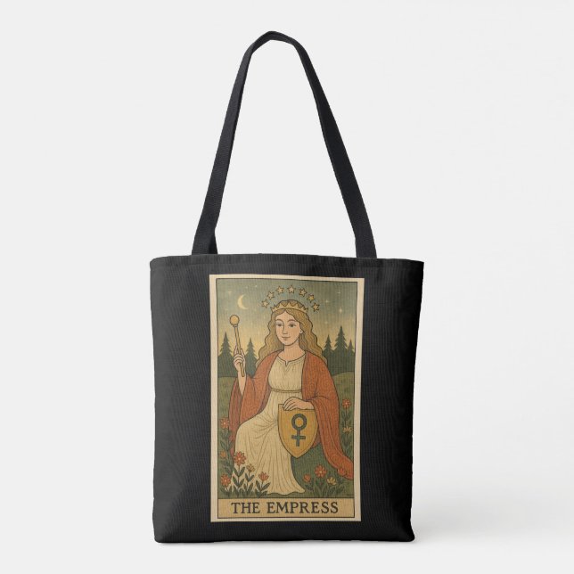 Bolso De Tela The Empress Tarot Unisex (Reverso)