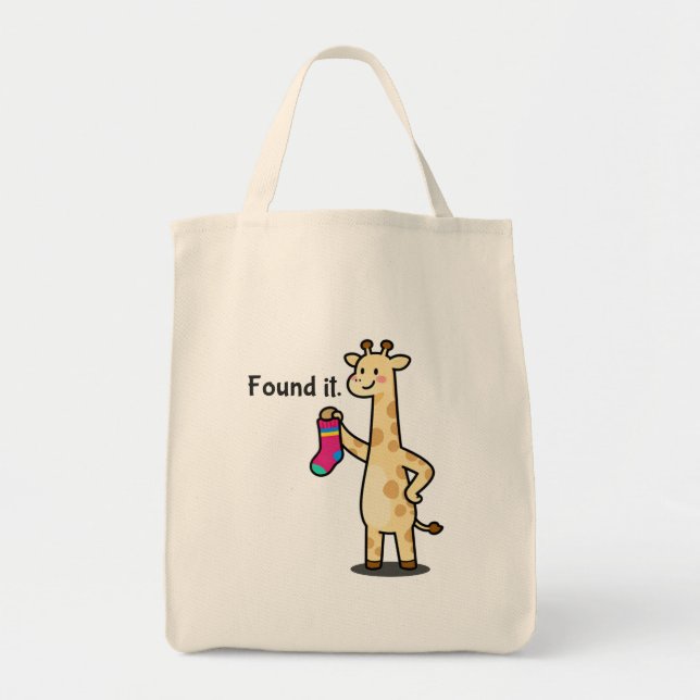 Bolso De Tela The "Everything Finder" Giraffe Canvas Tote Bag (Frente)