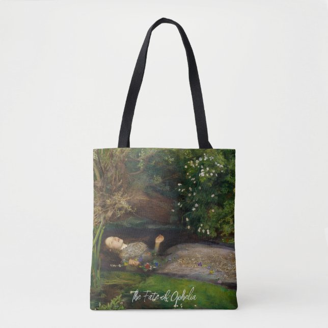 Bolso De Tela The Fate of Ophelia Customizable Text  (Anverso)
