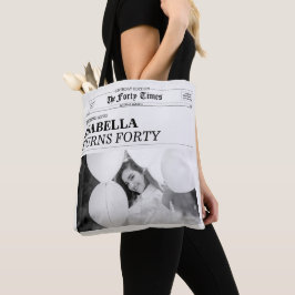 Bolso De Tela The Forty Times Newspaper 40th Birthday Party