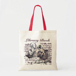 Bolso De Tela The girl reading a book tote bag