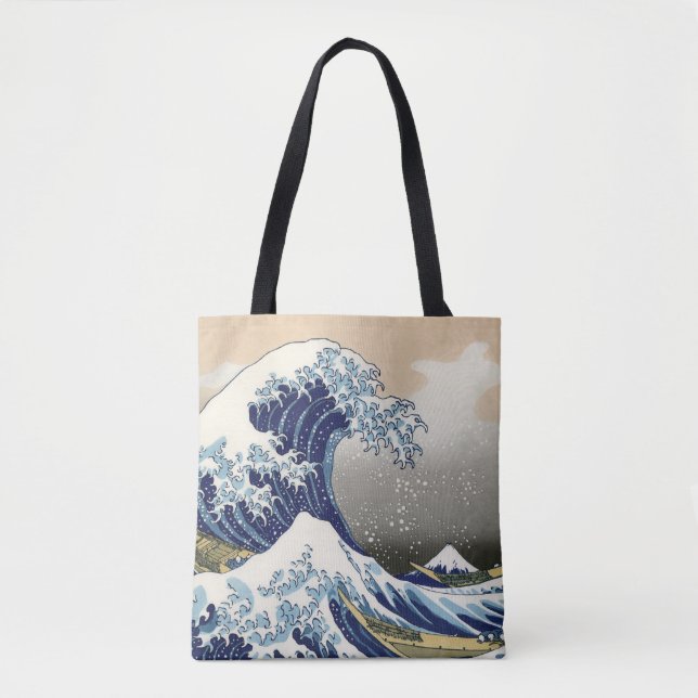Bolso De Tela The Great Wave of Kanagawa - Katsushika Hokusai (Anverso)