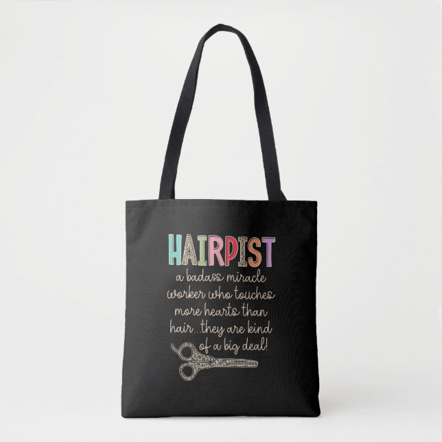 Bolso De Tela The Hairapist Hairdresser Definition Funny Hair St (Anverso)