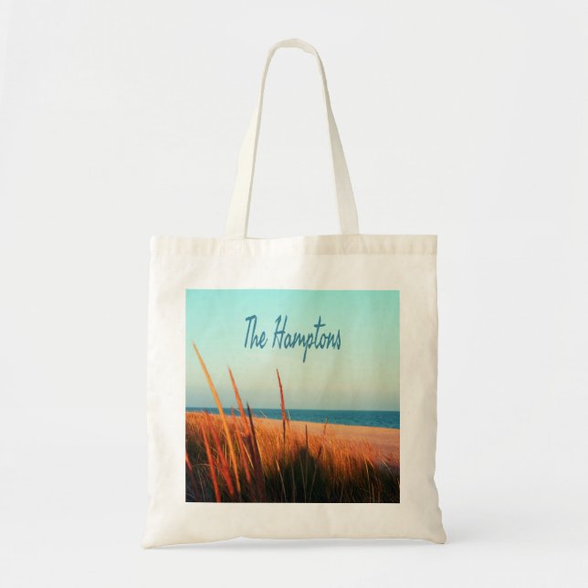 Bolso De Tela The Hamptons Beach Long Island New York (Frente)