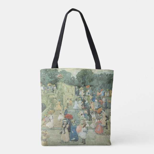 Bolso De Tela The Mall, Central Park de Maurice Prendergast (Reverso)