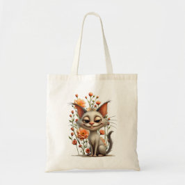 Bolso De Tela The mischievous cat