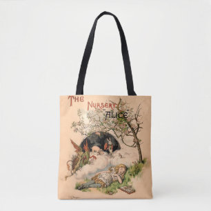 Bolso De Tela The Nursery Alice 1890 Cubierta Vintage Wonderland