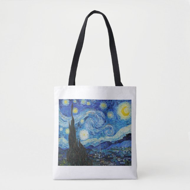 BOLSO DE TELA "THE STARRRY NOCHE" DE VINCENT VAN GOGH TOTE BAG (Anverso)