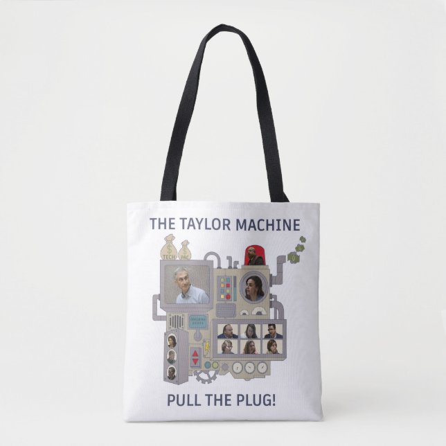 Bolso De Tela The Taylor Machine (Anverso)