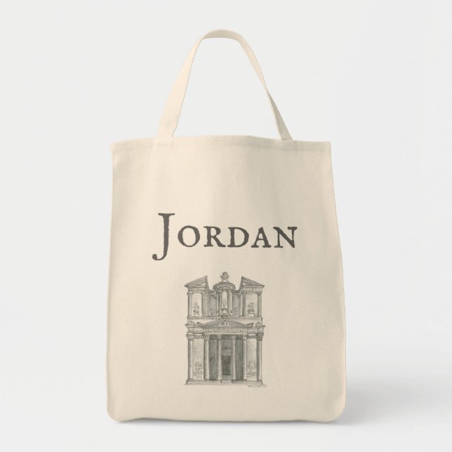 Bolso De Tela The Treasury, Petra, Jordan (Frente)