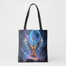 Bolso De Tela The Winged Violin of Moonlit Realms