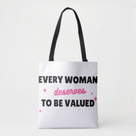 Bolso De Tela The Worth of a Woman – Tote Bag
