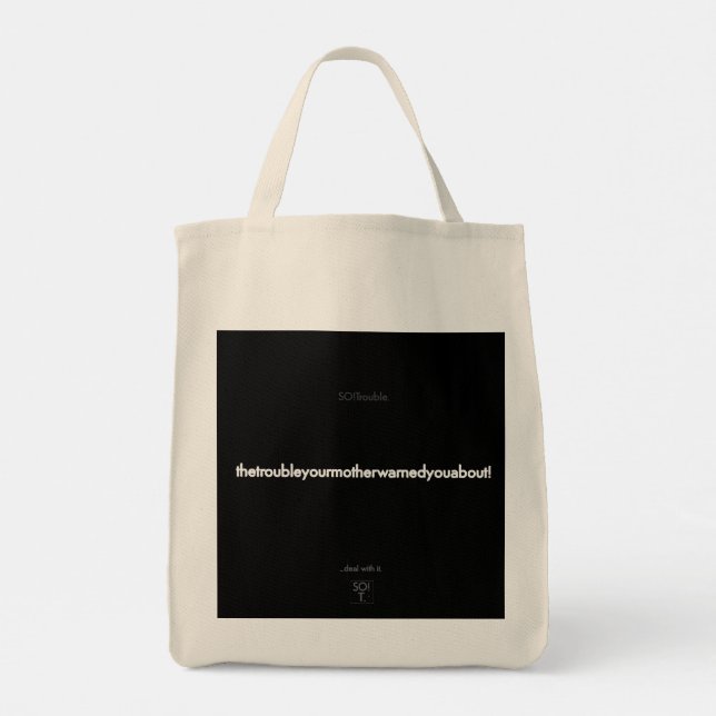 Bolso De Tela thetroubleyourmotherwarnedyouabout tote bag (Reverso)