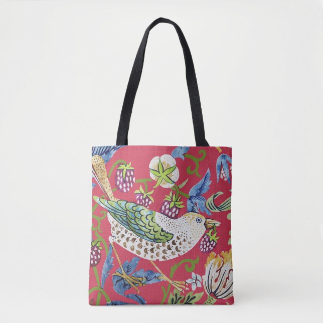 Bolso De Tela Thief de fresa William Morris (Anverso)