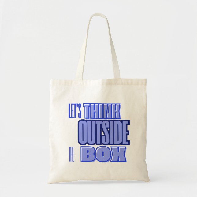 Bolso De Tela Think Outside the Box (Frente)