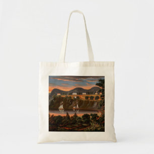 Bolso De Tela Thomas Chambers Vista del río Hudson al oeste