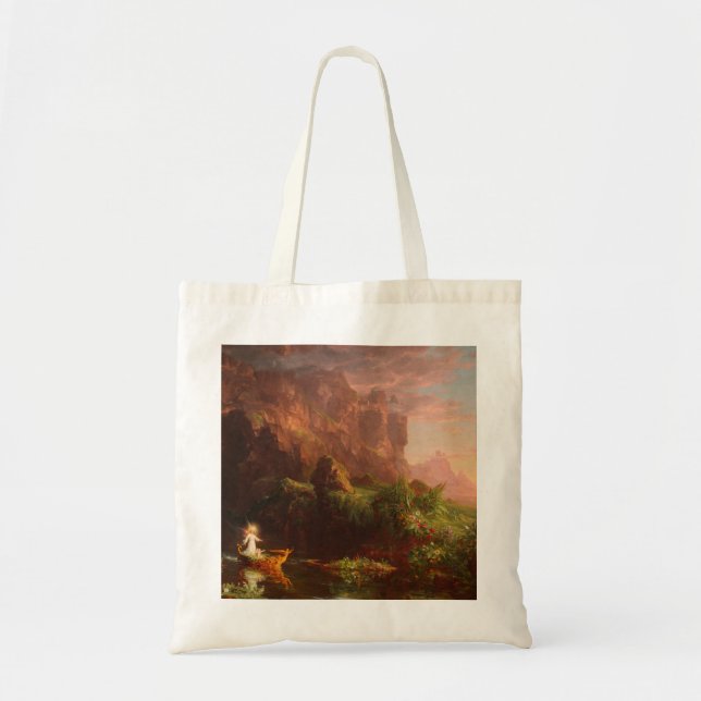 Bolso De Tela Thomas Cole El viaje de la infancia de la vida 184 (Frente)
