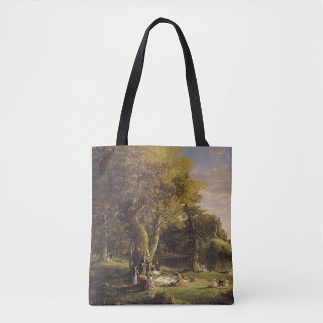 Bolso De Tela Thomas Cole The Pic-Nic (Anverso)