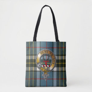 Bolso De Tela Thomson Tartan & Badge
