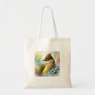 Bolso De Tela Three wattled bellbird22 210824AREF104 - Watercolo