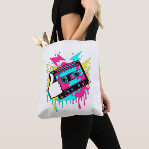Bolso De Tela Thumbs-Up De Neon Funk