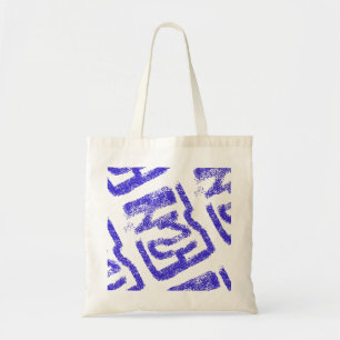 Bolso De Tela Thunder_Cove azul con spray abstracto