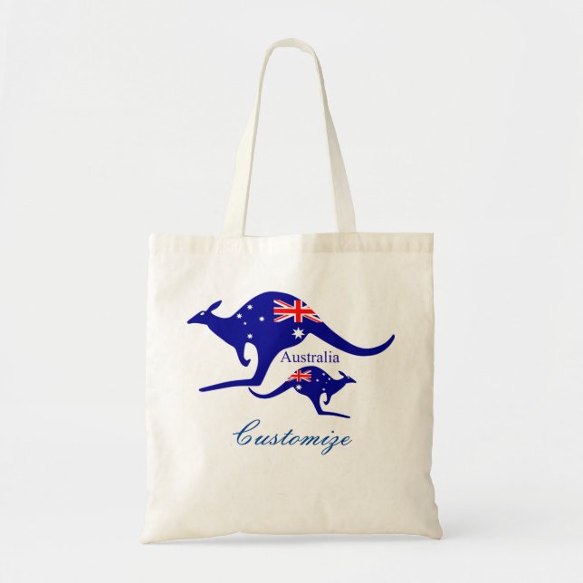 Bolso De Tela Thunder_Cove, canguro de bandera de Australia (Frente)