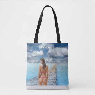 Bolso De Tela Thunder_Cove, Chica de bikini