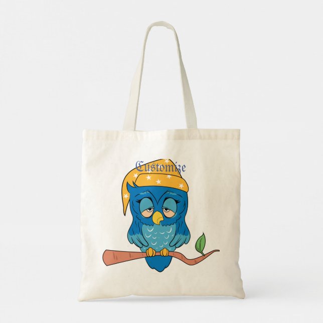 Bolso De Tela Thunder_Cove de Lechuza Sleepy (Reverso)