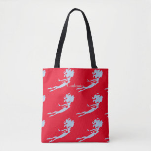 Bolso De Tela Thunder_Cove, nadador de sirenas azul