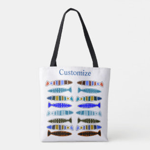 Bolso De Tela Thunder_Cove, pez rayado multicolor