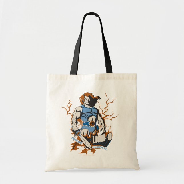 Bolso De Tela ThunderCats | Gráfico eléctrico de león-O (Frente)