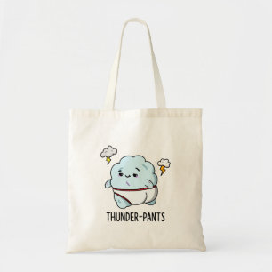 Bolso De Tela Thunderpantalones Funny Cloud Underwear Pun