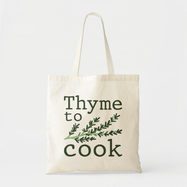 Bolso De Tela Thyme To Cook (Frente)