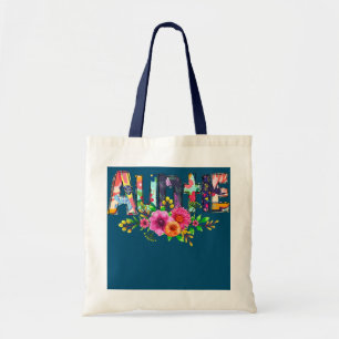 Bolso De Tela Tía Con Mariposas Flor Nueva Tía