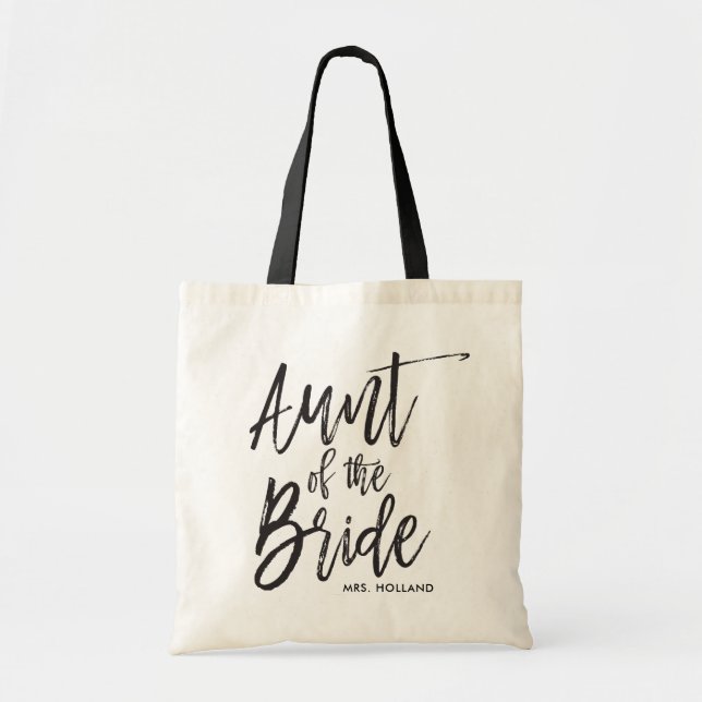 Bolso De Tela Tía de la boda de encargo del estilo de la (Frente)