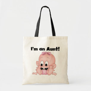 Bolso De Tela Tía de las camisetas y regalos de la nueva sobrina