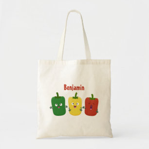 Bolso De Tela Tía de pimiento picante capsicum trío canto person