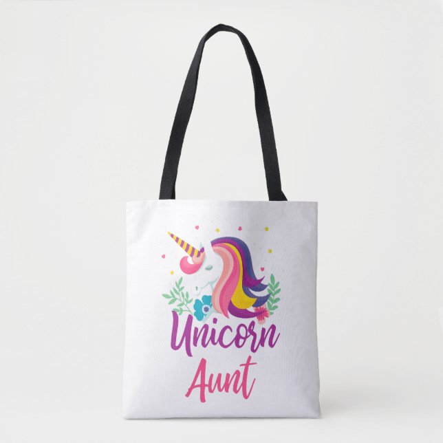 Bolso De Tela Tía de Unicorn (Anverso)