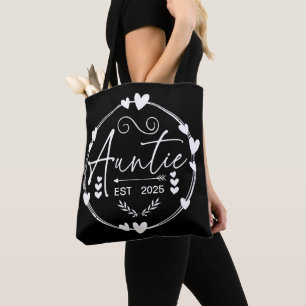 Bolso De Tela Tía Est 2025 Invitación del bebé Guay Humor de la