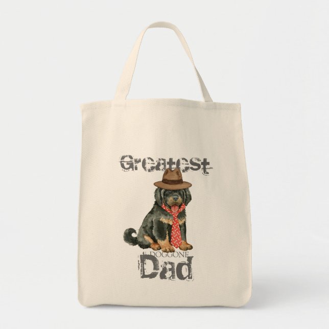 Bolso De Tela Tibetano Mastiff Dad (Frente)