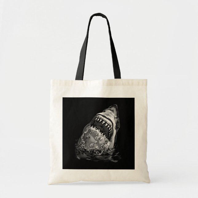 Bolso De Tela Tiburón asustado (Frente)