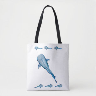 Bolso De Tela Tiburón ballena acuática