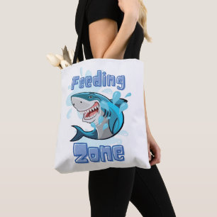 BOLSO DE TELA TIBURÓN DE ZONA DE ALIMENTACIÓN , ESTILO DE CARICA