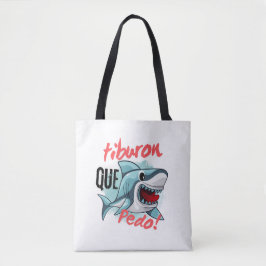 BOLSO DE TELA TIBURÓN DI QUE PASA, TIBURÓN, ¿QUÉ PASA
