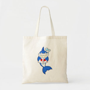 Bolso De Tela Tiburón en Poker con tarjetas de póker