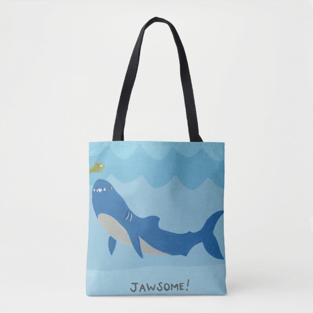 Bolso De Tela Tiburón impresionante (Anverso)