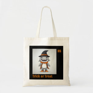 Bolso De Tela Tiburón lindo de Halloween disfrazado Truco o tr